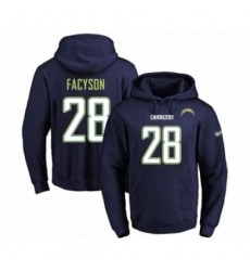 Football Mens Los Angeles Chargers 28 Brandon Facyson Navy Blue Name Number Pullover Hoodie Football Mens Los Angeles Chargers 28 Brandon Facyson Navy Blue Name Number Pullover Hoodie