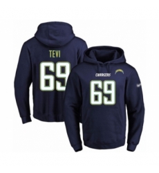 Football Mens Los Angeles Chargers 69 Sam Tevi Navy Blue Name Number Pullover Hoodie Football Mens Los Angeles Chargers 69 Sam Tevi Navy Blue Name Number Pullover Hoodie