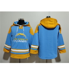 Men Los Angeles Chargers Blank Blue Ageless Must Have Lace Up Pullover Hoodie Men Los Angeles Chargers Blank Blue Ageless Must Have Lace Up Pullover Hoodie