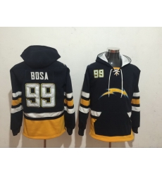 Men Nike Los Angeles Chargers Joey Bosa 99 NFL Winter Thick Hoodie Men Nike Los Angeles Chargers Joey Bosa 99 NFL Winter Thick Hoodie
