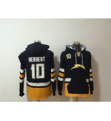 Men Nike Los Angeles Chargers Justin Herbert 10 NFL Winter Thick Hoodie Men Nike Los Angeles Chargers Justin Herbert 10 NFL Winter Thick Hoodie