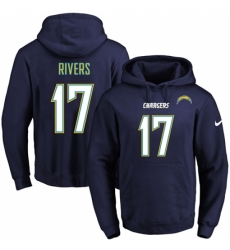NFL Mens Nike Los Angeles Chargers 17 Philip Rivers Navy Blue Name Number Pullover Hoodie NFL Mens Nike Los Angeles Chargers 17 Philip Rivers Navy Blue Name Number Pullover Hoodie