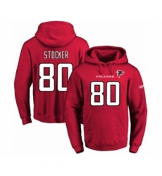 Football Mens Atlanta Falcons 80 Luke Stocker Red Name Number Pullover Hoodie Football Mens Atlanta Falcons 80 Luke Stocker Red Name Number Pullover Hoodie