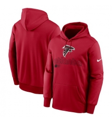 Men Nike Red Atlanta Falcons Performance Pullover Hoodie Men Nike Red Atlanta Falcons Performance Pullover Hoodie