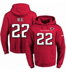 NFL Mens Nike Atlanta Falcons 22 Keanu Neal Red Name Number Pullover Hoodie NFL Mens Nike Atlanta Falcons 22 Keanu Neal Red Name Number Pullover Hoodie