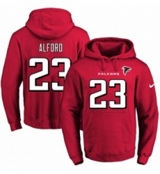 NFL Mens Nike Atlanta Falcons 23 Robert Alford Red Name Number Pullover Hoodie NFL Mens Nike Atlanta Falcons 23 Robert Alford Red Name Number Pullover Hoodie