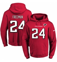 NFL Mens Nike Atlanta Falcons 24 Devonta Freeman Red Name Number Pullover Hoodie NFL Mens Nike Atlanta Falcons 24 Devonta Freeman Red Name Number Pullover Hoodie
