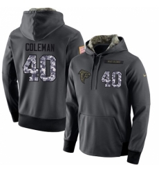 NFL Mens Nike Atlanta Falcons 40 Derrick Coleman Stitched Black Anthracite Salute to Service Player Performance Hoodie NFL Mens Nike Atlanta Falcons 40 Derrick Coleman Stitched Black Anthracite Salute to Service Player Performance Hoodie