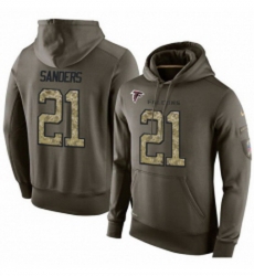 NFL Nike Atlanta Falcons 21 Deion Sanders Green Salute To Service Mens Pullover Hoodie NFL Nike Atlanta Falcons 21 Deion Sanders Green Salute To Service Mens Pullover Hoodie