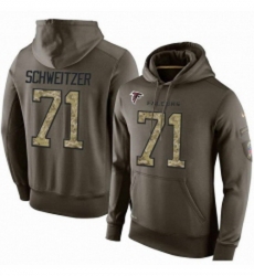 NFL Nike Atlanta Falcons 71 Wes Schweitzer Green Salute To Service Mens Pullover Hoodie NFL Nike Atlanta Falcons 71 Wes Schweitzer Green Salute To Service Mens Pullover Hoodie