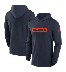 Men Chicago Bears Navy Sideline Performance Hoodie Men Chicago Bears Navy Sideline Performance Hoodie
