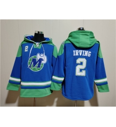 Men Dallas Mavericks 2 Kyrie Irving Royal Ageless Must Have Lace Up Pullover Hoodie Men Dallas Mavericks 2 Kyrie Irving Royal Ageless Must Have Lace Up Pullover Hoodie