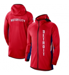 Men Nike Detroit Pistons RedBlue 201920 Earned Edition Showtime Full Zip Performance Hoodie Men Nike Detroit Pistons RedBlue 201920 Earned Edition Showtime Full Zip Performance Hoodie
