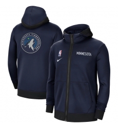 Men Nike Minnesota Timberwolves Navy Authentic Showtime Performance Full Zip Hoodie Jacket Men Nike Minnesota Timberwolves Navy Authentic Showtime Performance Full Zip Hoodie Jacket