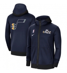 Men Nike Utah Jazz Navy Authentic Showtime Performance Full Zip Hoodie Jacket Men Nike Utah Jazz Navy Authentic Showtime Performance Full Zip Hoodie Jacket