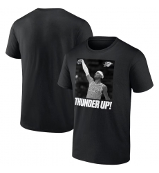 Men Oklahoma City Thunder Shai Gilgeous Alexander Black 2025 Finals Champions Celebration T Shirt