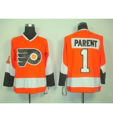 Flyers #1 Bernie Parent Orange CCM Throwback Stitched NHL Jersey Flyers #1 Bernie Parent Orange CCM Throwback Stitched NHL Jersey