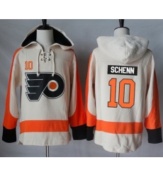 Flyers #10 Brayden Schenn Cream Sawyer Hooded Sweatshirt Stitched NHL Jersey Flyers #10 Brayden Schenn Cream Sawyer Hooded Sweatshirt Stitched NHL Jersey