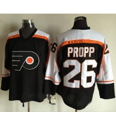 Flyers #26 Brian Propp Black CCM Throwback Stitched NHL Jersey Flyers #26 Brian Propp Black CCM Throwback Stitched NHL Jersey