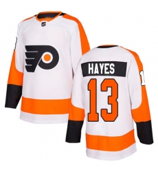 Men Kevin Hayes #13 Philadelphia Flyers Authentic Stitched Jersey White NHL Jersey Men Kevin Hayes #13 Philadelphia Flyers Authentic Stitched Jersey White NHL Jersey