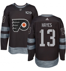 Men Philadelphia Flyers #13 Kevin Hayes Black 1917-2017 100th Anniversary NHL Jersey Men Philadelphia Flyers #13 Kevin Hayes Black 1917-2017 100th Anniversary NHL Jersey