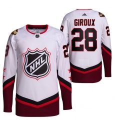 Men Philadelphia Flyers 28 Claude Giroux 2022 All Star White Stitched Jersey Men Philadelphia Flyers 28 Claude Giroux 2022 All Star White Stitched Jersey