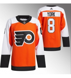 Men Philadelphia Flyers 8 Cam York 2023 24 Orange Stitched Jersey Men Philadelphia Flyers 8 Cam York 2023 24 Orange Stitched Jersey