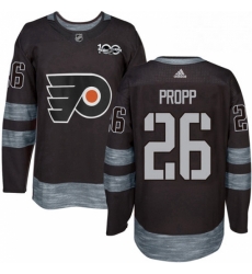 Mens Adidas Philadelphia Flyers 26 Brian Propp Authentic Black 1917 2017 100th Anniversary NHL Jersey Mens Adidas Philadelphia Flyers 26 Brian Propp Authentic Black 1917 2017 100th Anniversary NHL Jersey