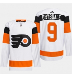 Men's Philadelphia Flyers #9 Jamie Drysdale White 2024 Stadium Series Stitched Jersey Men's Philadelphia Flyers #9 Jamie Drysdale White 2024 Stadium Series Stitched Jersey