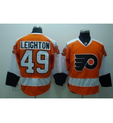 Philadelphia Flyers 49 Michael Leighton Orange Jerseys Philadelphia Flyers 49 Michael Leighton Orange Jerseys