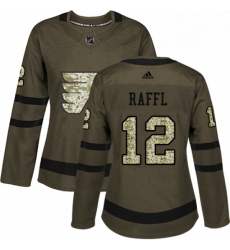 Womens Adidas Philadelphia Flyers 12 Michael Raffl Authentic Green Salute to Service NHL Jersey Womens Adidas Philadelphia Flyers 12 Michael Raffl Authentic Green Salute to Service NHL Jersey