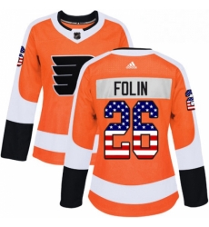Womens Adidas Philadelphia Flyers 26 Christian Folin Authentic Orange USA Flag Fashion NHL Jersey Womens Adidas Philadelphia Flyers 26 Christian Folin Authentic Orange USA Flag Fashion NHL Jersey