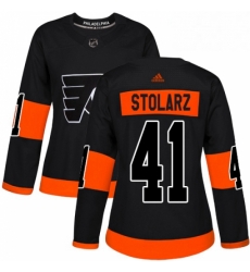 Womens Adidas Philadelphia Flyers 41 Anthony Stolarz Premier Black Alternate NHL Jersey Womens Adidas Philadelphia Flyers 41 Anthony Stolarz Premier Black Alternate NHL Jersey