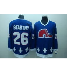 Quebec Nordiques 26 Paul Stastny Blue Jerseys CCM Quebec Nordiques 26 Paul Stastny Blue Jerseys CCM