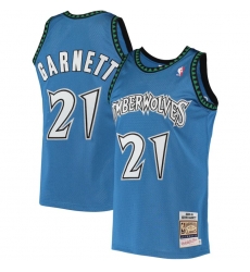 Men Kevin Garnett Minnesota Timberwolves Mitchell & Ness Blue Hardwood Classics 2003-04 Swingman Jersey Men Kevin Garnett Minnesota Timberwolves Mitchell & Ness Blue Hardwood Classics 2003-04 Swingman Jersey