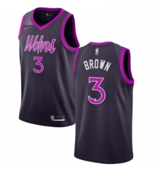 Womens Nike Minnesota Timberwolves 3 Anthony Brown Swingman Purple NBA Jersey City Edition Womens Nike Minnesota Timberwolves 3 Anthony Brown Swingman Purple NBA Jersey City Edition