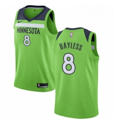 Womens Nike Minnesota Timberwolves 8 Jerryd Bayless Swingman Green NBA Jersey Statement Edition Womens Nike Minnesota Timberwolves 8 Jerryd Bayless Swingman Green NBA Jersey Statement Edition