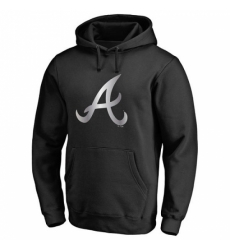 Men MLB Atlanta Braves Platinum Collection Pullover Hoodie Black Men MLB Atlanta Braves Platinum Collection Pullover Hoodie Black