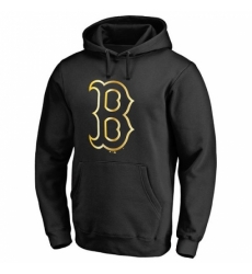 Men MLB Boston Red Sox Gold Collection Pullover Hoodie Black Men MLB Boston Red Sox Gold Collection Pullover Hoodie Black