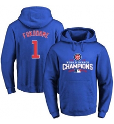 Men Chicago Cubs 1 Kosuke Fukudome Blue 2016 World Series Champions Pullover MLB Hoodie Men Chicago Cubs 1 Kosuke Fukudome Blue 2016 World Series Champions Pullover MLB Hoodie