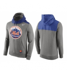 MLB Men New York Mets Nike Gray Cooperstown Collection Hybrid Pullover Hoodie MLB Men New York Mets Nike Gray Cooperstown Collection Hybrid Pullover Hoodie