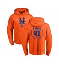 Men MLB Nike New York Mets 41 Tom Seaver Orange RBI Pullover Hoodie Men MLB Nike New York Mets 41 Tom Seaver Orange RBI Pullover Hoodie