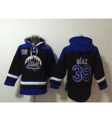 Men New York Mets 39 Edwin D EDaz Black Blue Ageless Must Have Lace Up Pullover Hoodie Men New York Mets 39 Edwin D EDaz Black Blue Ageless Must Have Lace Up Pullover Hoodie