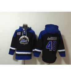 Men New York Mets 48 Jacob DeGrom Stitched Hoodie Men New York Mets 48 Jacob DeGrom Stitched Hoodie
