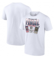 Men Florida Panthers White 2023 Stanley Cup Final Matchup Big Ticket T Shirt Men Florida Panthers White 2023 Stanley Cup Final Matchup Big Ticket T Shirt