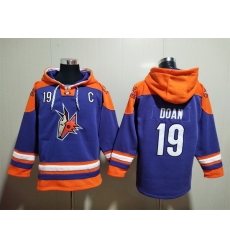 Men's Arizona Coyotes #19 Shane Doan Purple Ageless Must-Have Lace-Up Pullover Hoodie Men's Arizona Coyotes #19 Shane Doan Purple Ageless Must-Have Lace-Up Pullover Hoodie