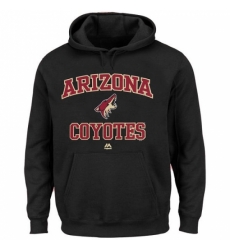 NHL Mens Arizona Coyotes Majestic Heart Soul Hoodie Black NHL Mens Arizona Coyotes Majestic Heart Soul Hoodie Black