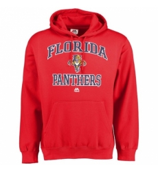 NHL Mens Florida Panthers Majestic Heart Soul Hoodie Red NHL Mens Florida Panthers Majestic Heart Soul Hoodie Red