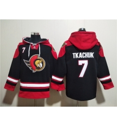 Men Ottawa Senators 7 Brady Tkachuk Black Ageless Must Have Lace Up Pullover Hoodie Men Ottawa Senators 7 Brady Tkachuk Black Ageless Must Have Lace Up Pullover Hoodie