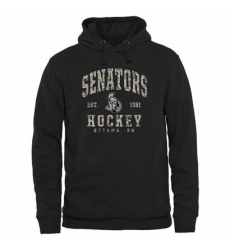 NHL Mens Ottawa Senators Black Camo Stack Pullover Hoodie NHL Mens Ottawa Senators Black Camo Stack Pullover Hoodie